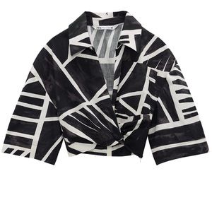 ZARA cropped top and skirt set